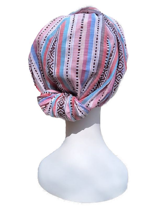 Chemo muts Mano Fantaisie - MF1691 Ikat Pinks Chemo mutsjes Mano Fantaisie - MF1691 Ikat Pinks
