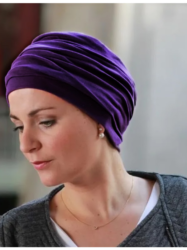 Chemo muts Noa - N402 Paars Chemo mutsjes Noa - N402 Paars